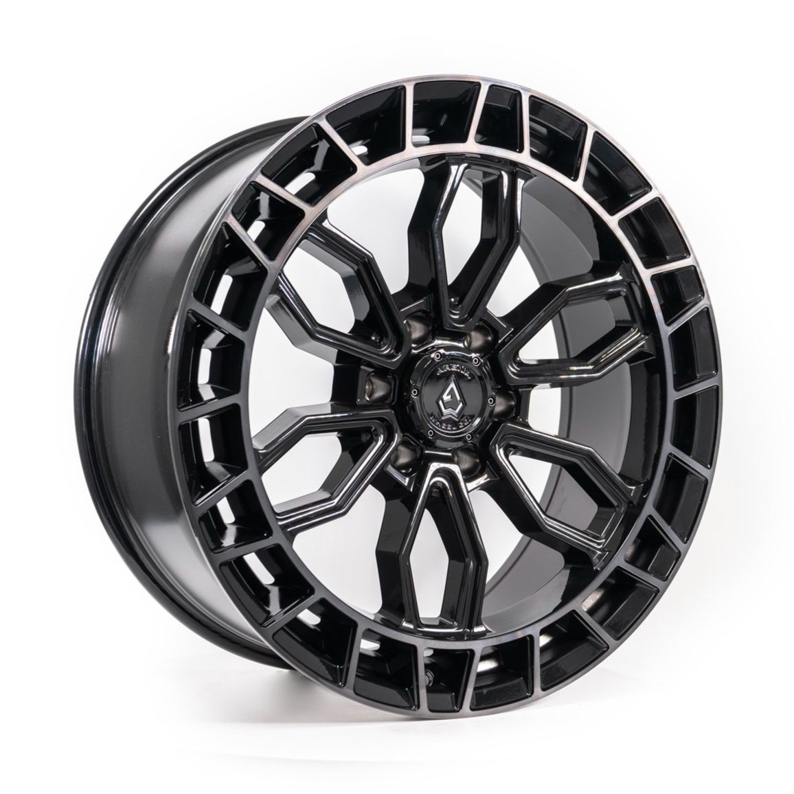Arena Wheels Recon Black Machined Tint Lip
