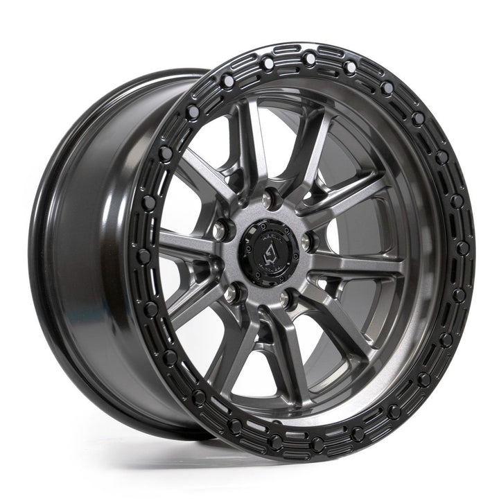 Arena Wheels Trek Gun Metal Black Lip