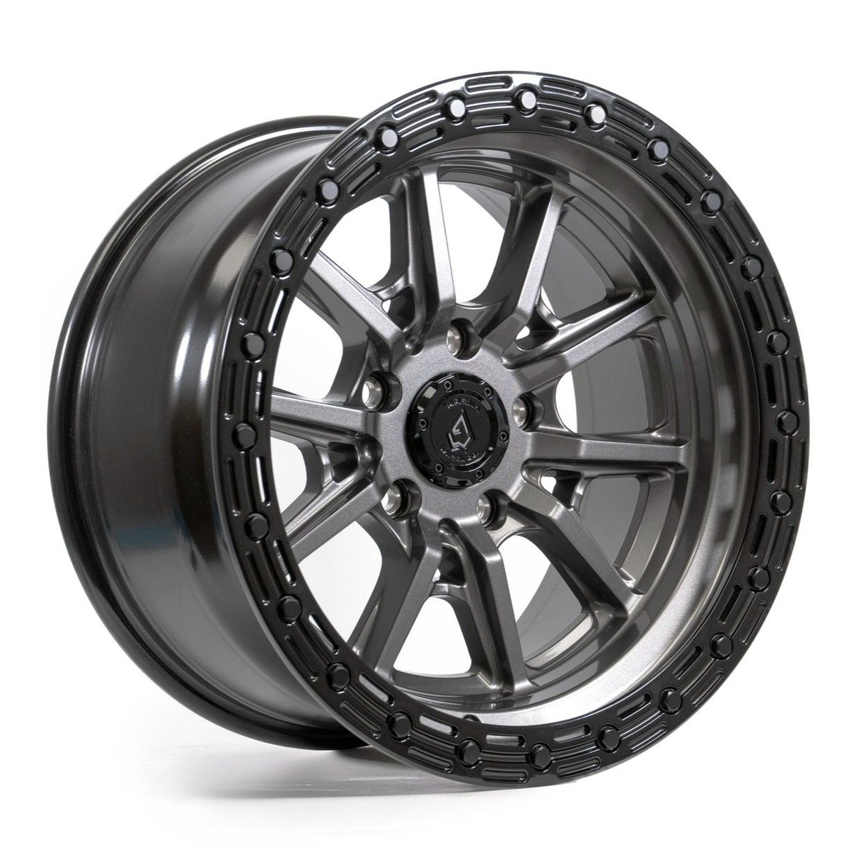 Arena Wheels Trek Gun Metal Black Lip