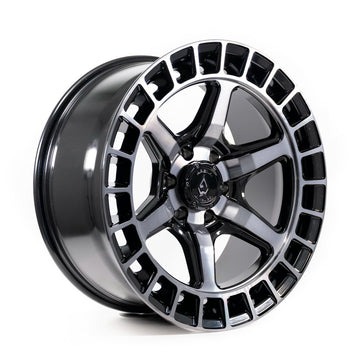Arena Wheels Torque Black Machined Tint Face Lip