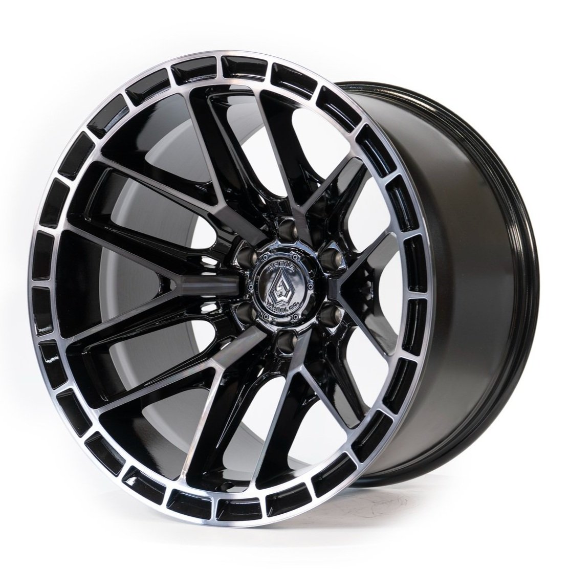 Arena Wheels Battle Black Machined Tint Face Lip