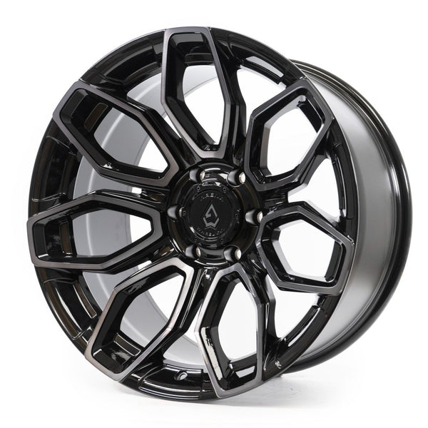 Arena Wheels Cobra Black Brushed Tint Face