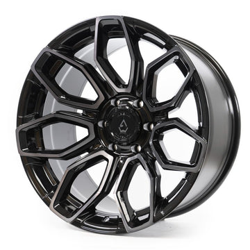 Arena Wheels Cobra Black Brushed Tint Face