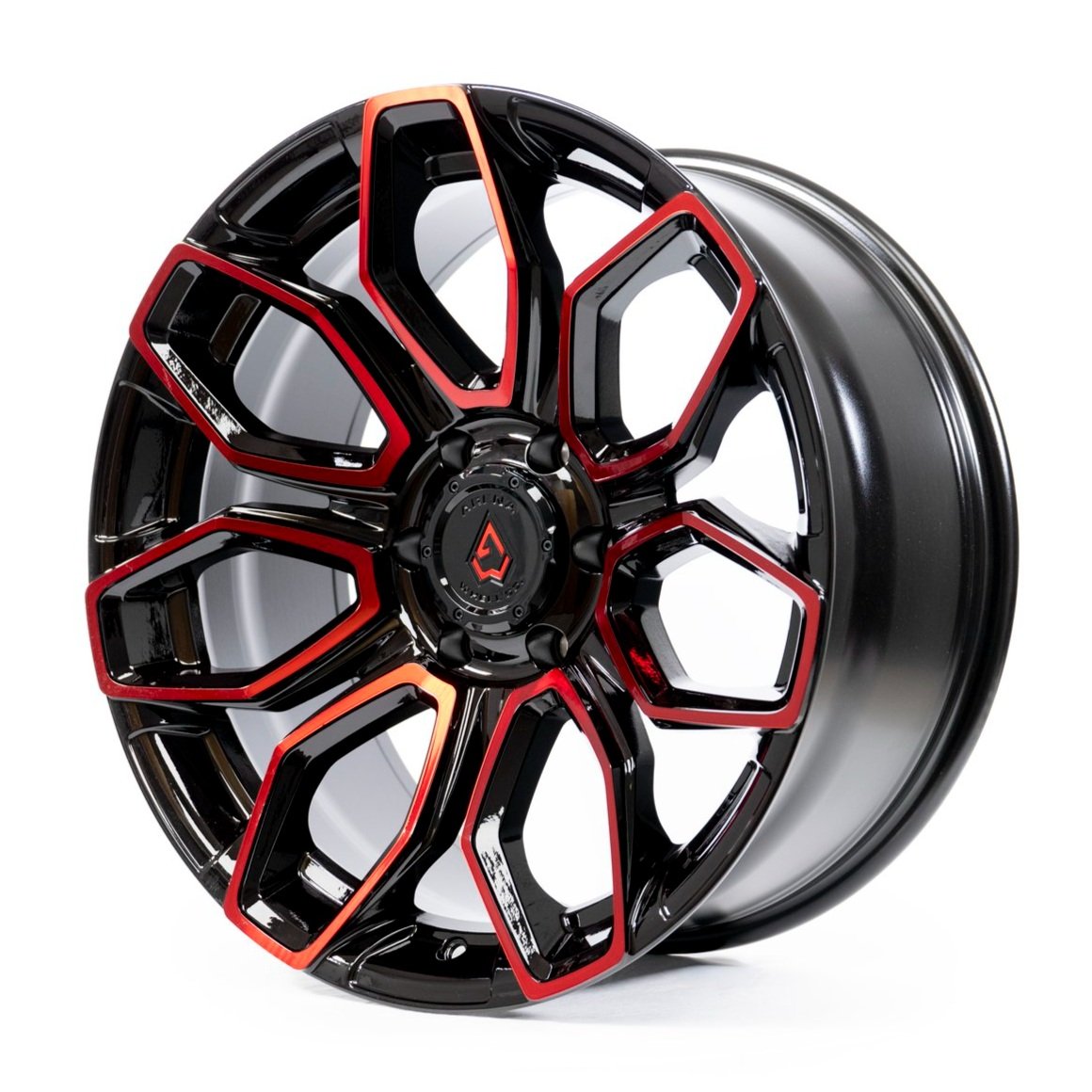 Arena Wheels Cobra Black Red Tint