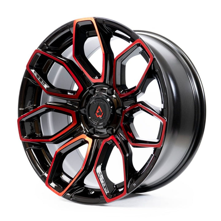 Arena Wheels Cobra Black Red Tint