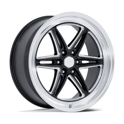 American Racing Wheels AR953 Groove 6 Drag Gloss Black Milled with Diamond Cut Lip