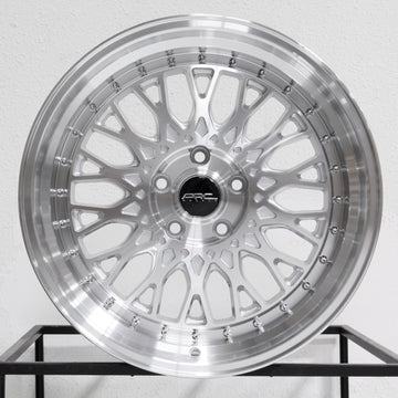 Vors AR1 18x9.5 Silver Machined wheel - front view