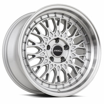 Vors AR1 18x9.5 Silver Machined wheel - three-quarter studio view