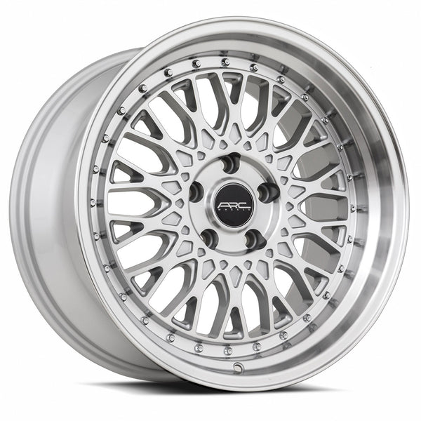Vors AR1 18x9.5 Silver Machined wheel - three-quarter studio view