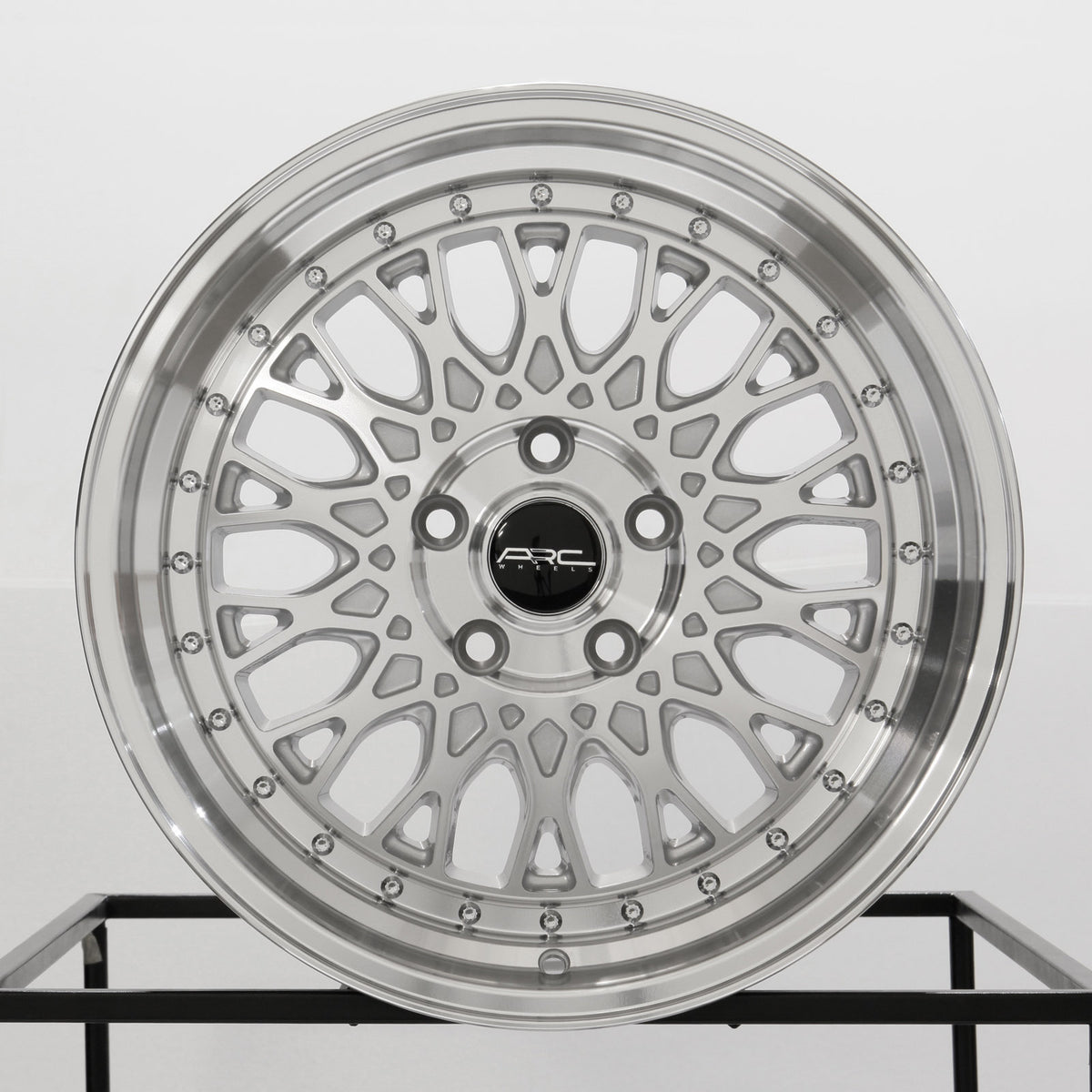 Vors AR1 17x8.5 Silver Machined wheel - front view