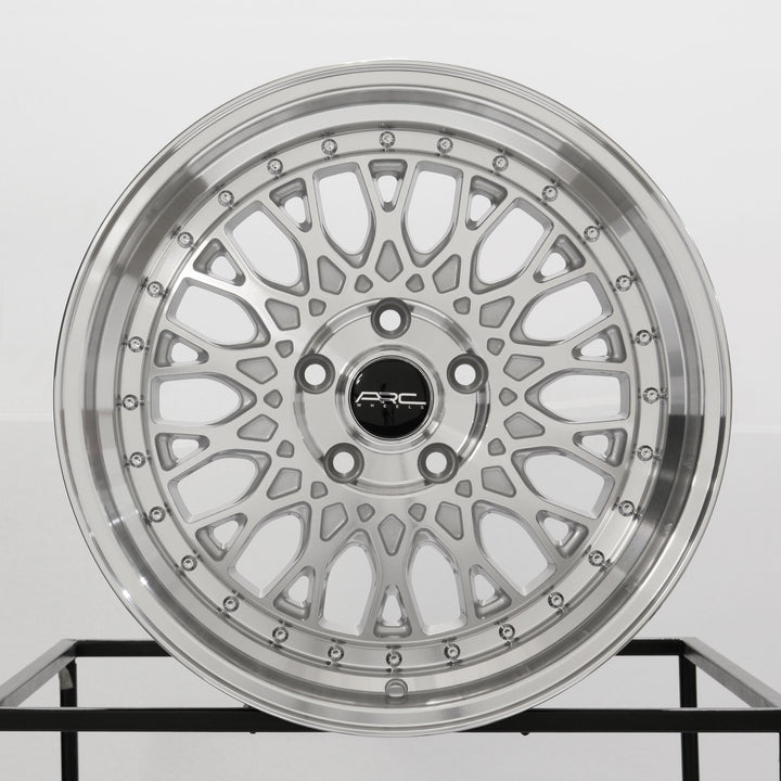 Vors AR1 17x8.5 Silver Machined wheel - front view