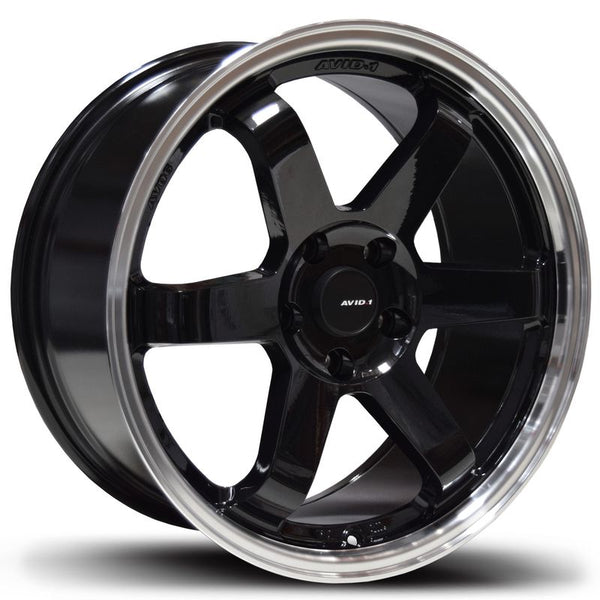 AVID1 Wheels AV06 Black Machined Lip