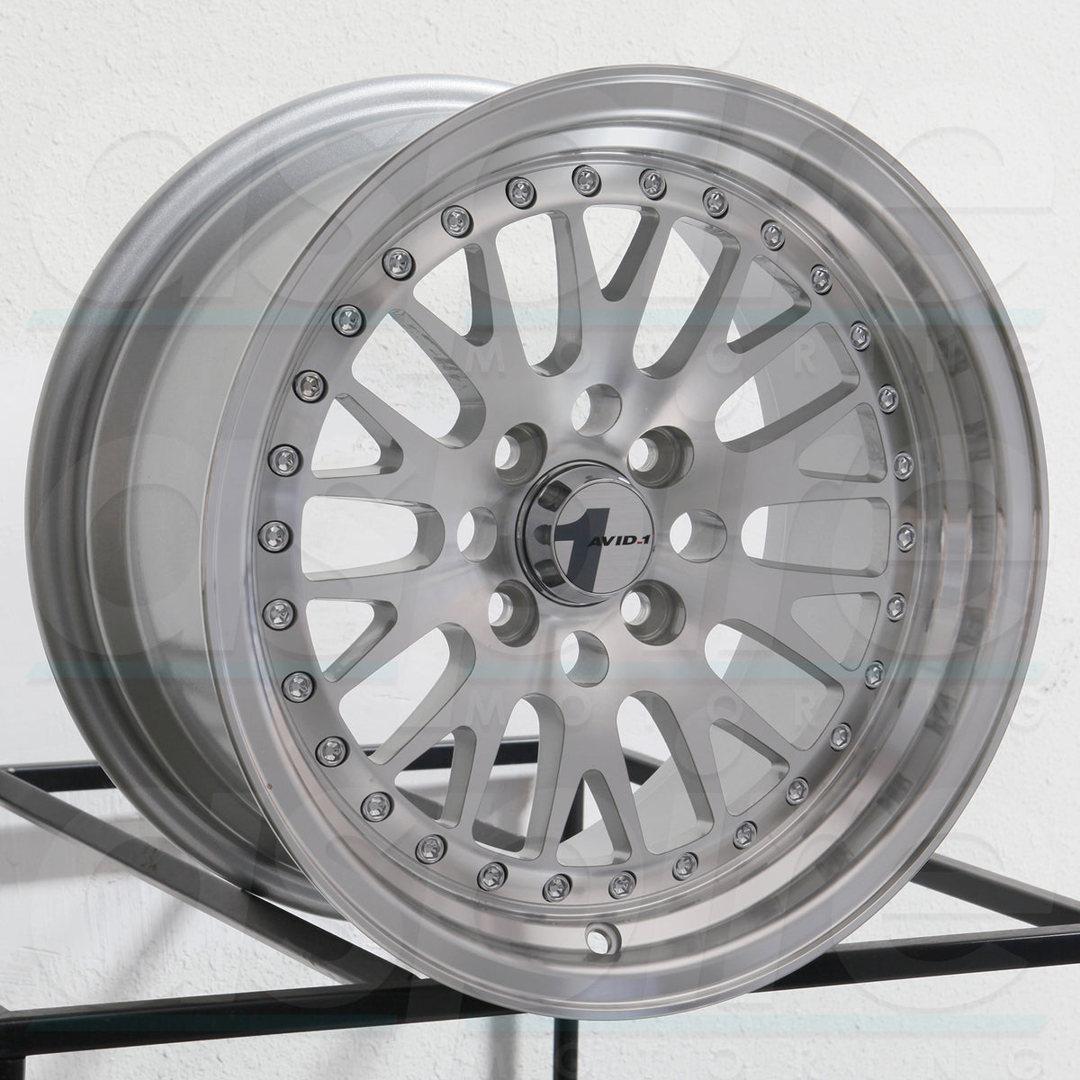 AVID1 Wheels AV12 Black Gold Rivets