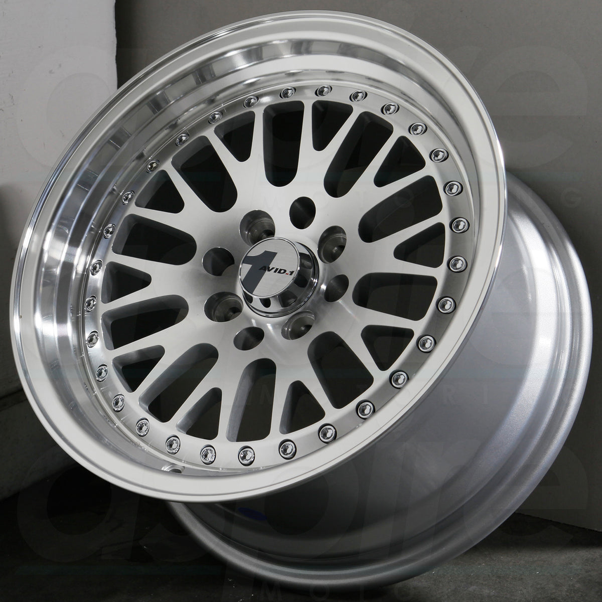 AVID1 Wheels AV12 Black Gold Rivets