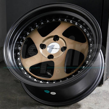 AVID1 Wheels AV19 Black Gold Rivets