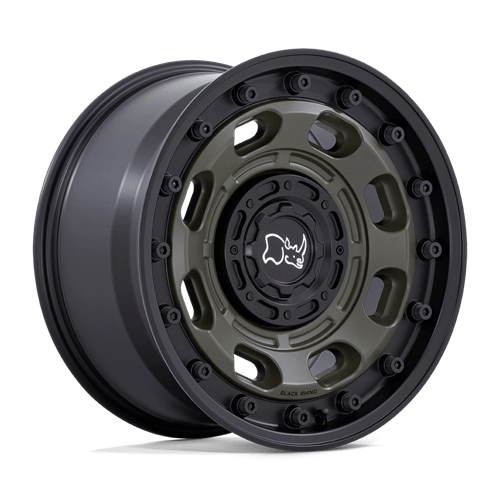 Black Rhino Wheels Atlas Olive Drab Green with Black Lip