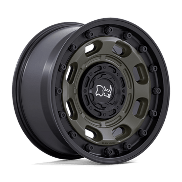 Black Rhino Wheels Atlas Olive Drab Green with Black Lip