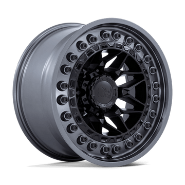 Black Rhino Wheels Alpha Matte Black with Gunmetal Lip