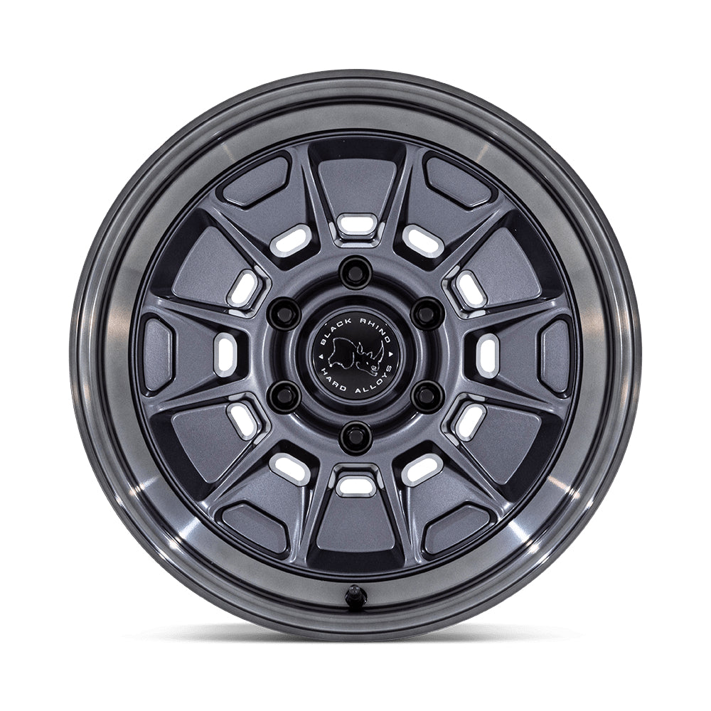 Black Rhino Wheels Br021 Mondo Gunmetal Gray Lip