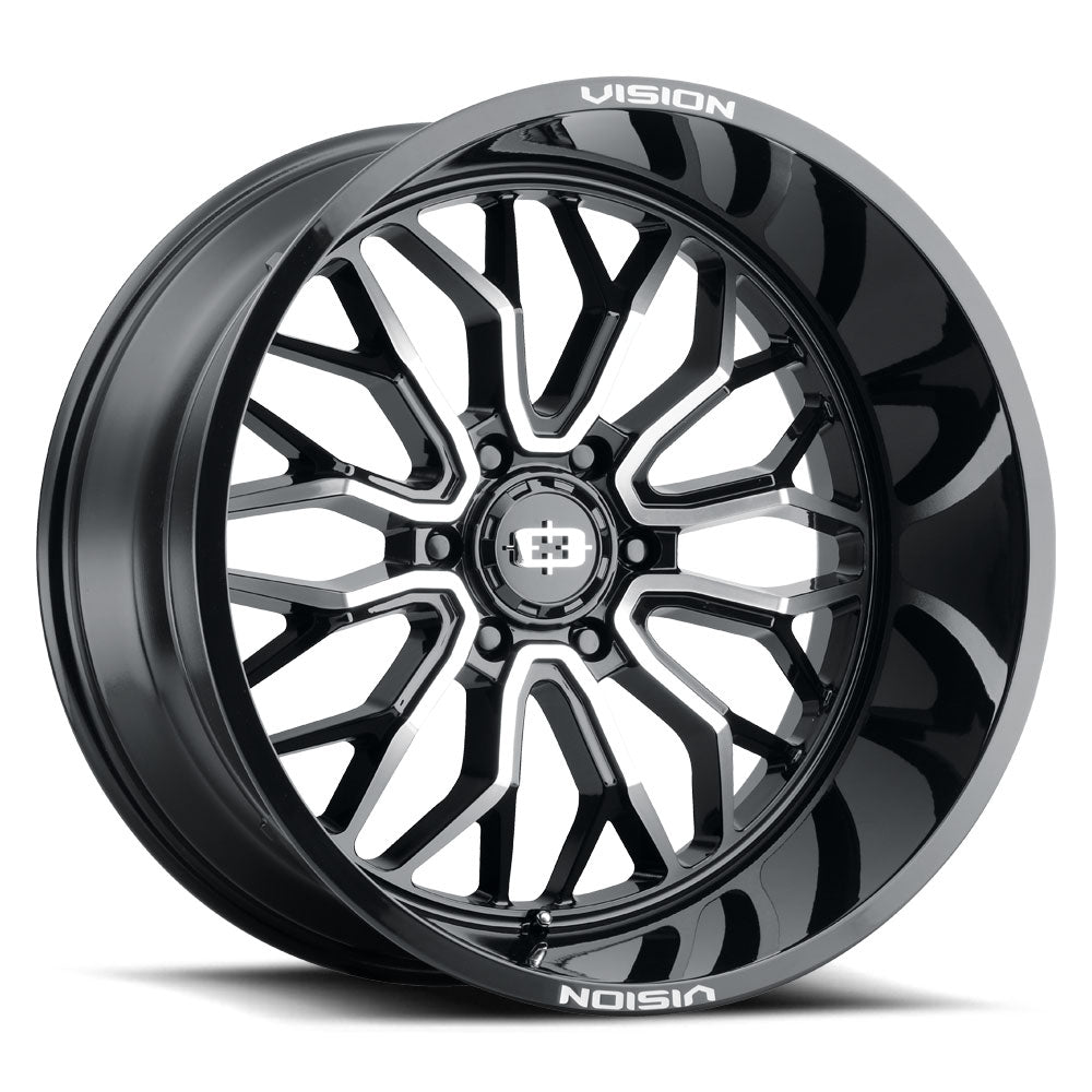 Vision Wheels 402 Riot Red Milled