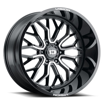 Vision Wheels 402 Riot Red Milled