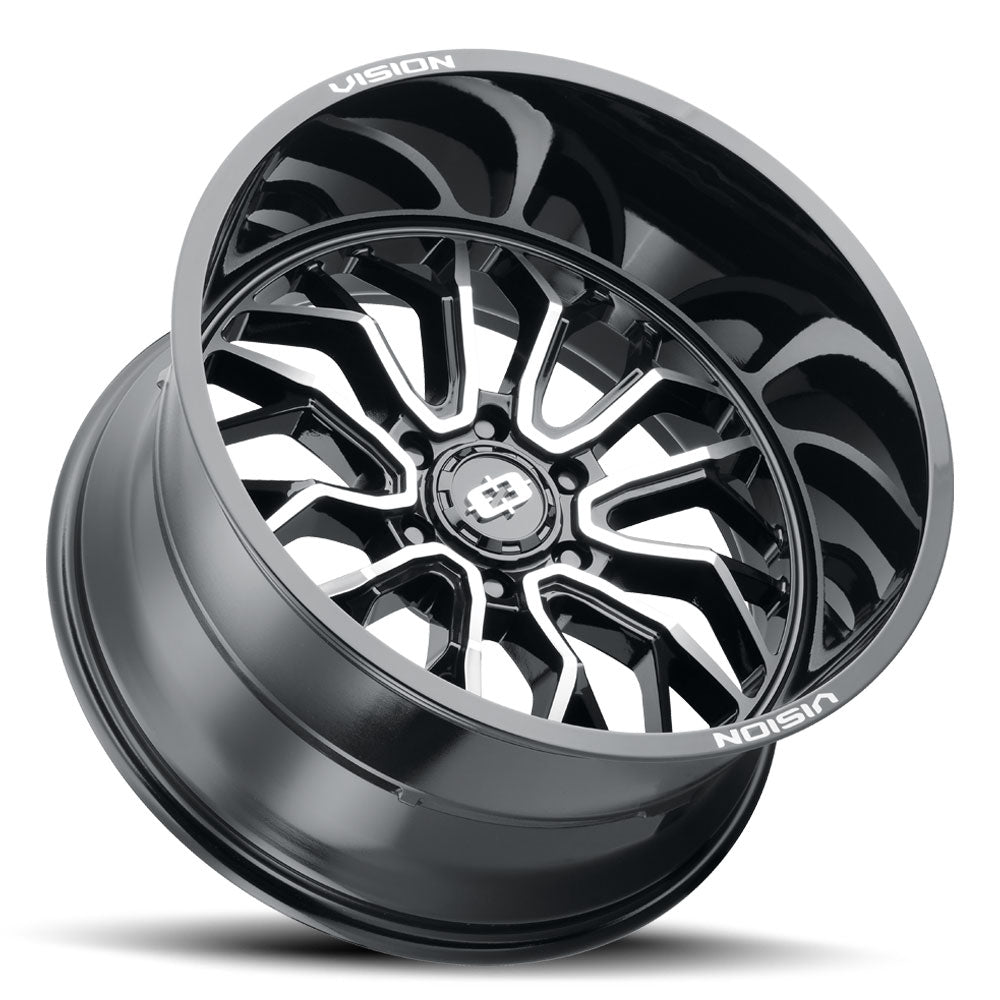 Vision Wheels 402 Riot Red Milled