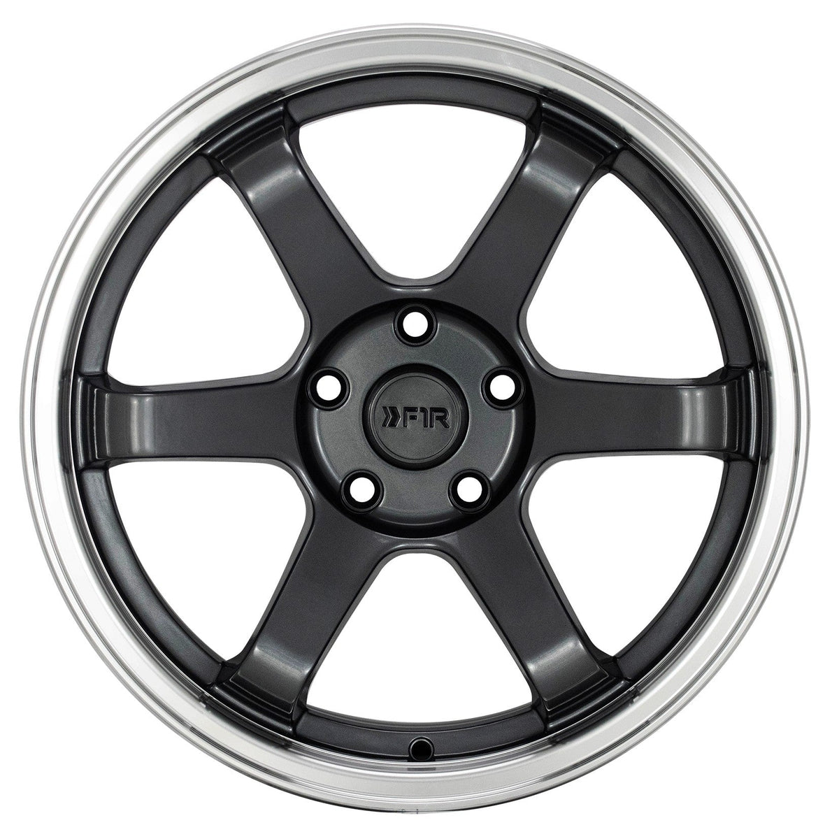F1R Wheels F106 Gunmetal Polish Lip