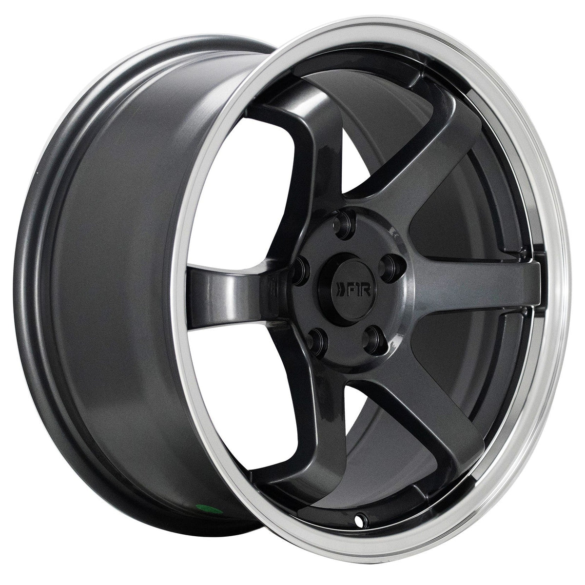 F1R Wheels F106 Gunmetal Polish Lip