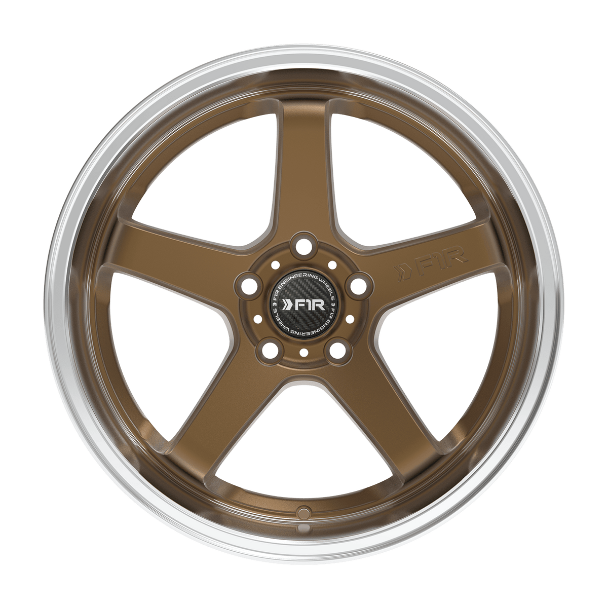 F1R Wheels FC5 Satin Bronze Polish Lip