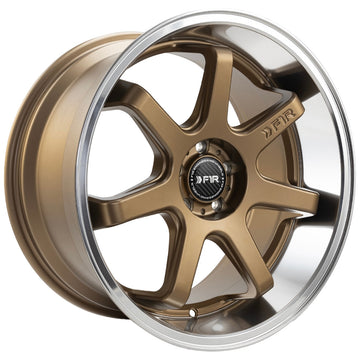 F1R Wheels FC7 Satin Bronze Polish Lip