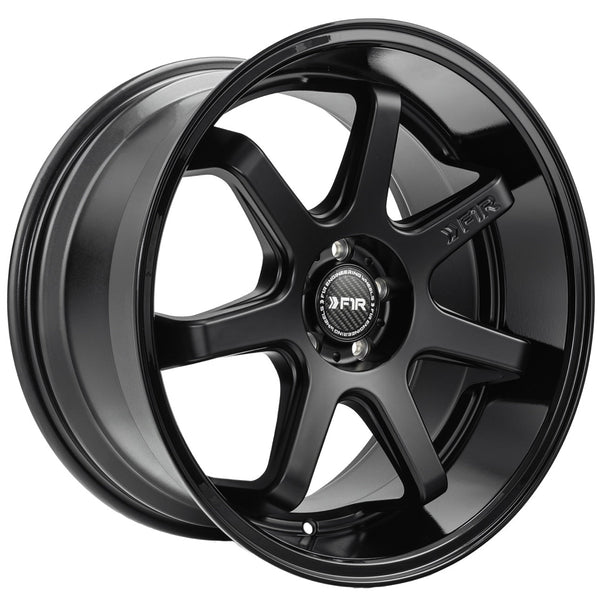 F1R Wheels FC7 Matte Black Gloss Black Lip