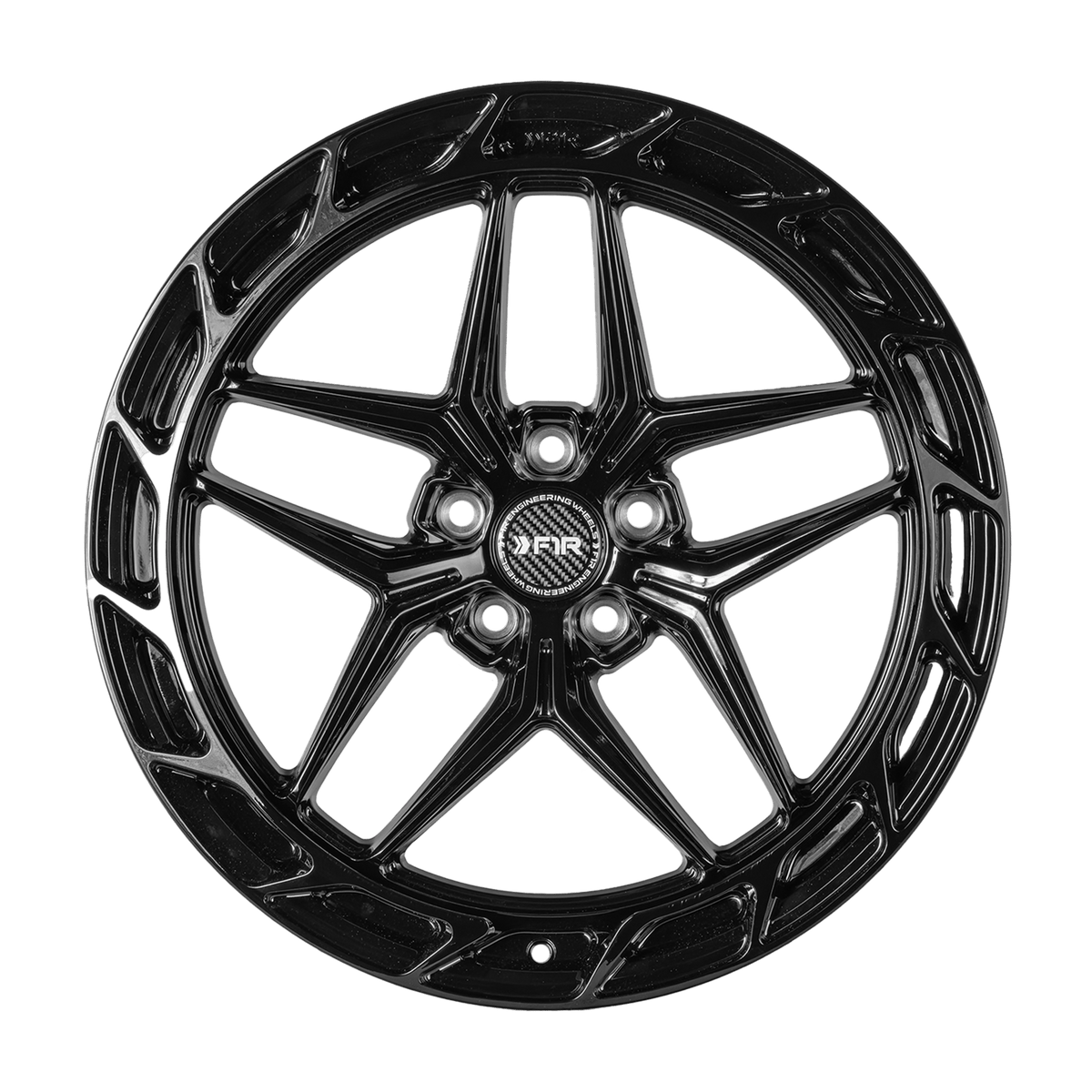 F1R Wheels FS5 Gloss Black