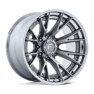 Fuel Off-Road Wheels FC402 Catalyst Platinum with Chrome Lip