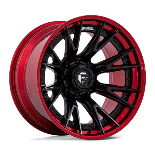 Fuel Off-Road Wheels FC402 Catalyst Matte Black with Candy Red Lip