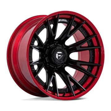 Fuel Off-Road Wheels FC402 Catalyst Matte Black with Candy Red Lip