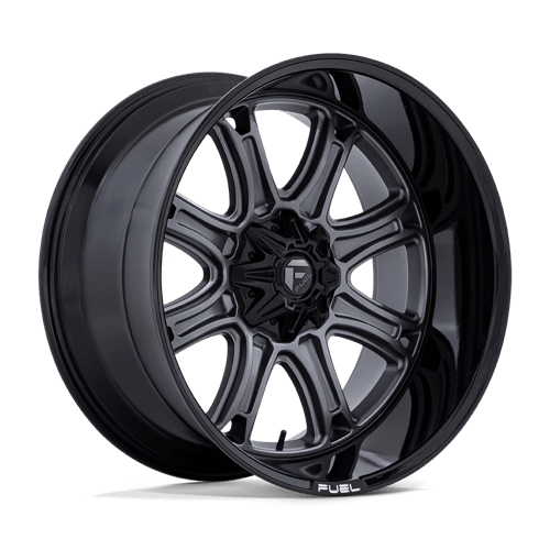 Fuel Off-Road Wheels Darkstar Matte Gunmetal with Black Lip