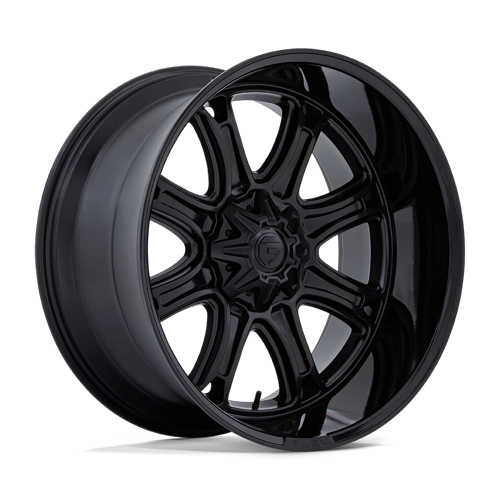 Fuel Off-Road Wheels Darkstar Matte Black with Gloss Black Lip