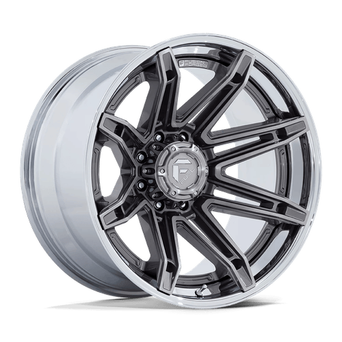 Fuel Off-Road Wheels FC401 Brawl Platinum with Chrome Lip