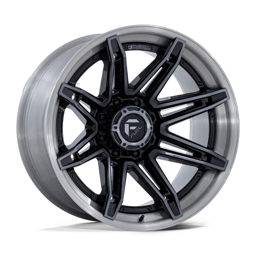 Fuel Off-Road Wheels FC401 Brawl Gloss Black with Brushed Gray Tint Face & Lip