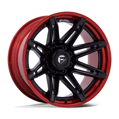 Fuel Off-Road Wheels FC401 Brawl Matte Black with Candy Red Lip