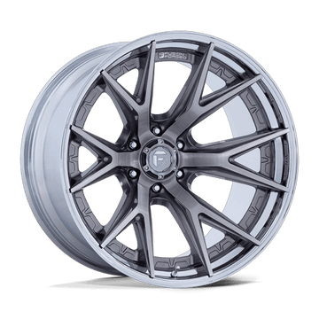 Fuel Off-Road Wheels FC402 Catalyst Platinum with Chrome Lip