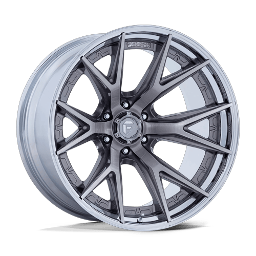 Fuel Off-Road Wheels FC402 Catalyst Platinum with Chrome Lip