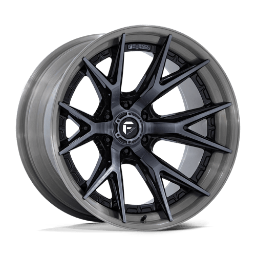 Fuel Off-Road Wheels FC402 Catalyst Gloss Black with Brushed Gray Tint Face & Lip