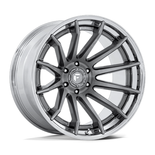Fuel Off-Road Wheels FC403 Burn Platinum with Chrome Lip