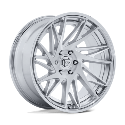 Fuel Off-Road Wheels FC405 Dynamo Gloss Silver with Chrome Lip & Brushed Face