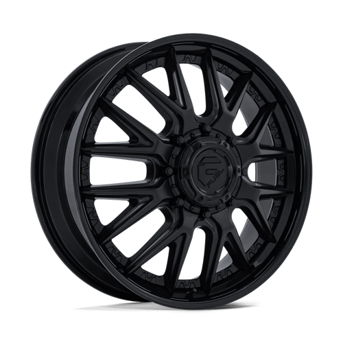 Fuel Off-Road Wheels D406 Catalyst Dually Matte Black with Gloss Black Lip