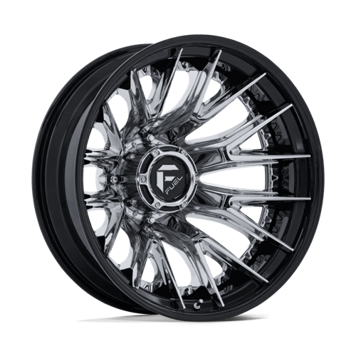 Fuel Off-Road Wheels D407 Catalyst Dually Chrome with Gloss Black Lip
