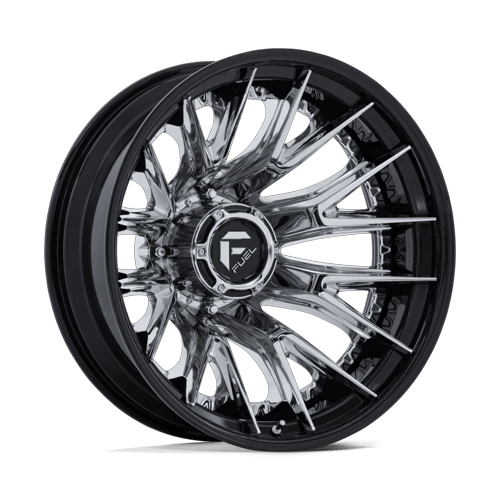 Fuel Off-Road Wheels D407 Catalyst Dually Chrome with Gloss Black Lip