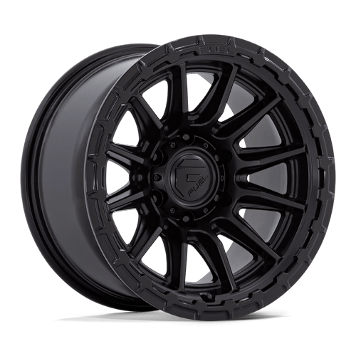 Fuel Off-Road Wheels FC866 Piston Blackout with Gloss Black Lip
