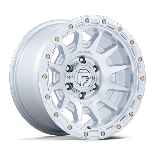 Fuel Off-Road Wheels FC884 Fortress Gloss Silver with Machined Face
